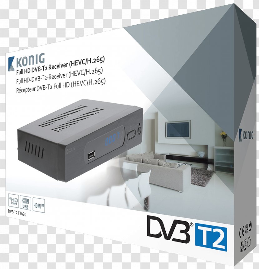 High Efficiency Video Coding DVB-T2 Digital Broadcasting Television - Fta Receiver Transparent PNG