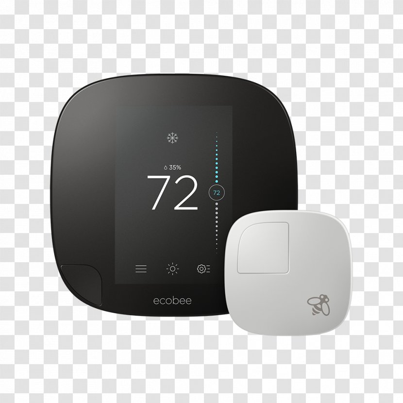 Thermostat Sensor Ecobee Ecobee3 Remote Sensing - Wink - Technology Transparent PNG