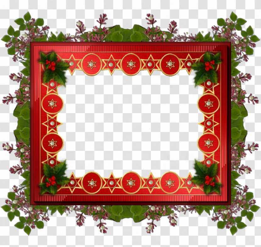 Picture Frames Christmas Floral Design Photography Pattern - Rectangle Transparent PNG