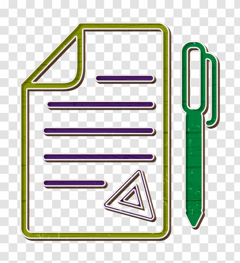 Contract Icon Document Icons - Rectangle - Text Transparent PNG