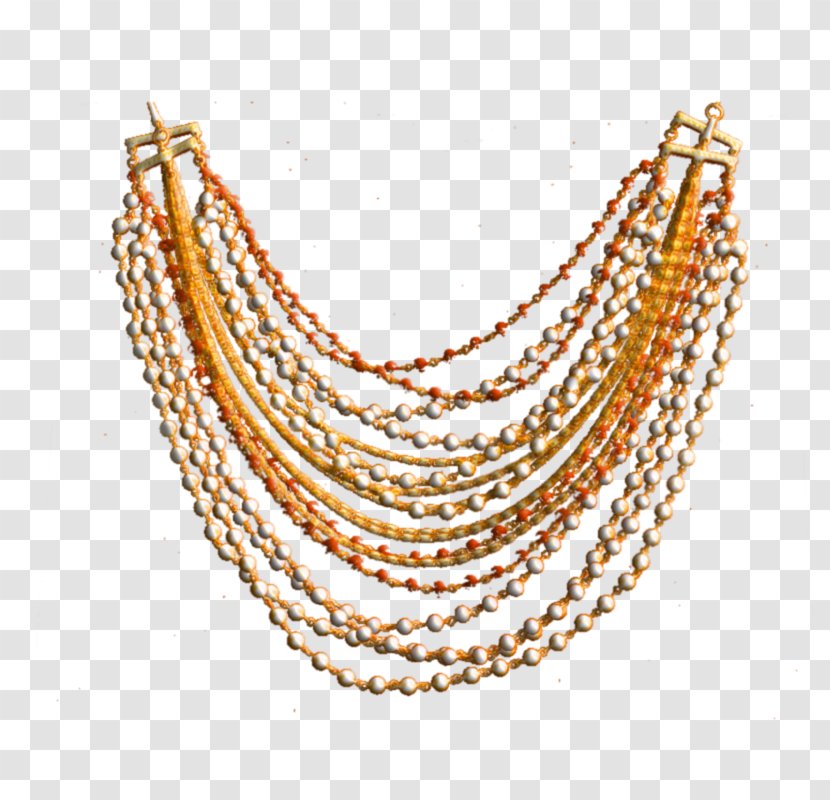 Necklace Jewellery Pearl Chain Bead - Jewelry Design - Pearls Transparent PNG