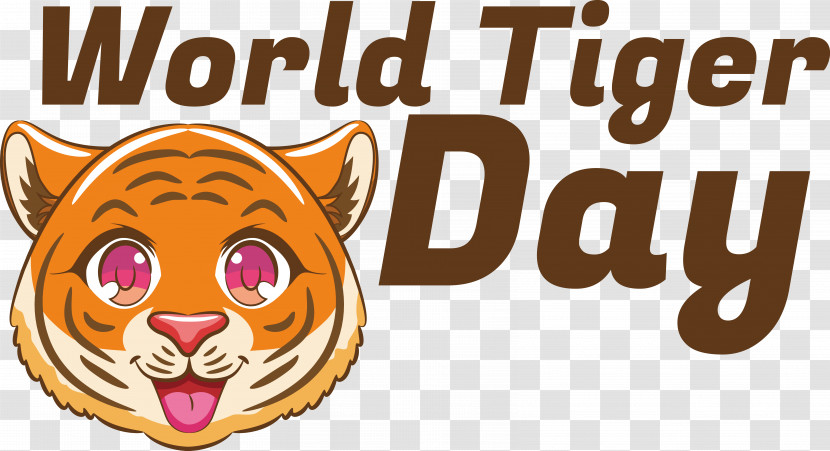 Cat Tiger Snout Whiskers Cartoon Transparent PNG