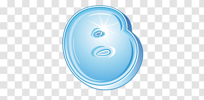 Circle Font - Turquoise - Letter B Transparent PNG