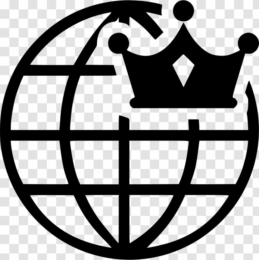 World Global Network Computer - Symbol - Black And White Transparent PNG