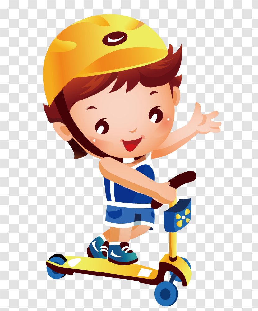 Kick Scooter Child Clip Art - Tree - Happy To Play Transparent PNG