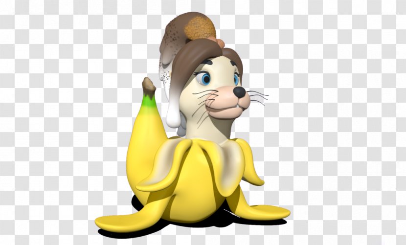 Banana Big Cat Figurine Tail - Like Mammal Transparent PNG