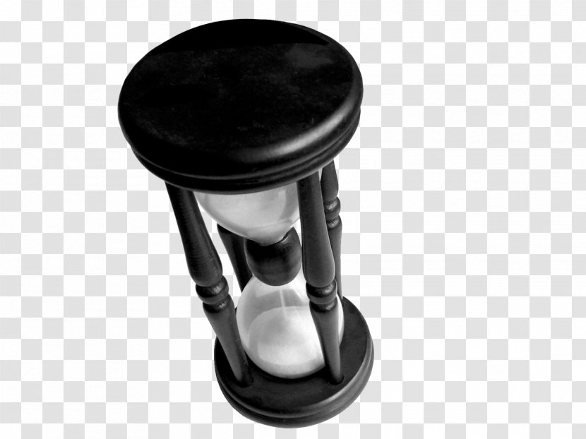 Hourglass Sands Of Time Organization - Black And White - Sand Funnel Transparent PNG