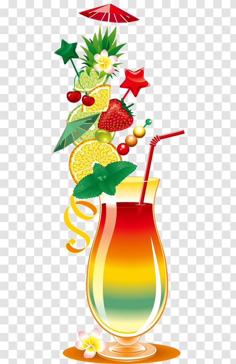 Orange Juice Cocktail Mint Julep Smoothie - Flower Transparent PNG