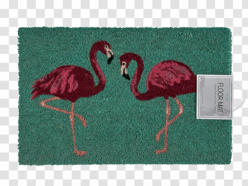 Mat Door Natural Rubber Gift Greater Flamingo - Campervans - Sagoma Fenicottero Transparent PNG