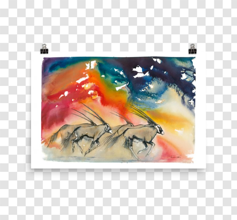 Baboons Art African Wild Dog A Stormy Landscape Transparent PNG