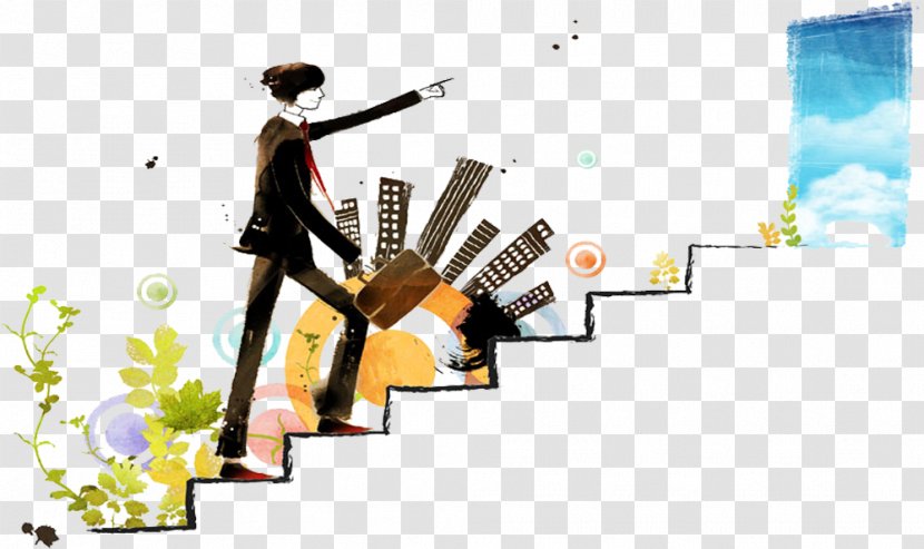 Stairs Cartoon Download Illustration - Internet - Upstairs Transparent PNG