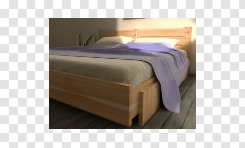 Bed Frame Box-spring Mattress Sheets - Hardwood Transparent PNG