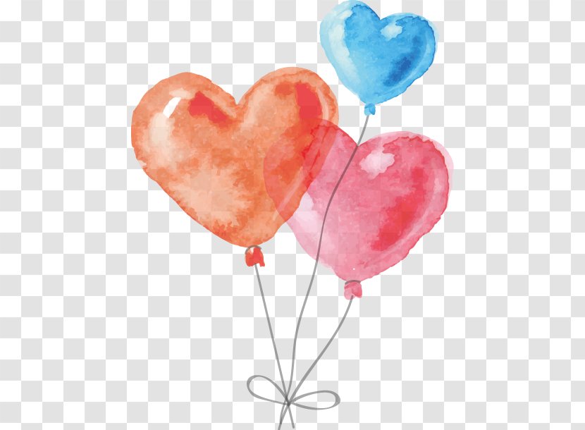 Watercolor Painting Drawing Heart Transparent PNG