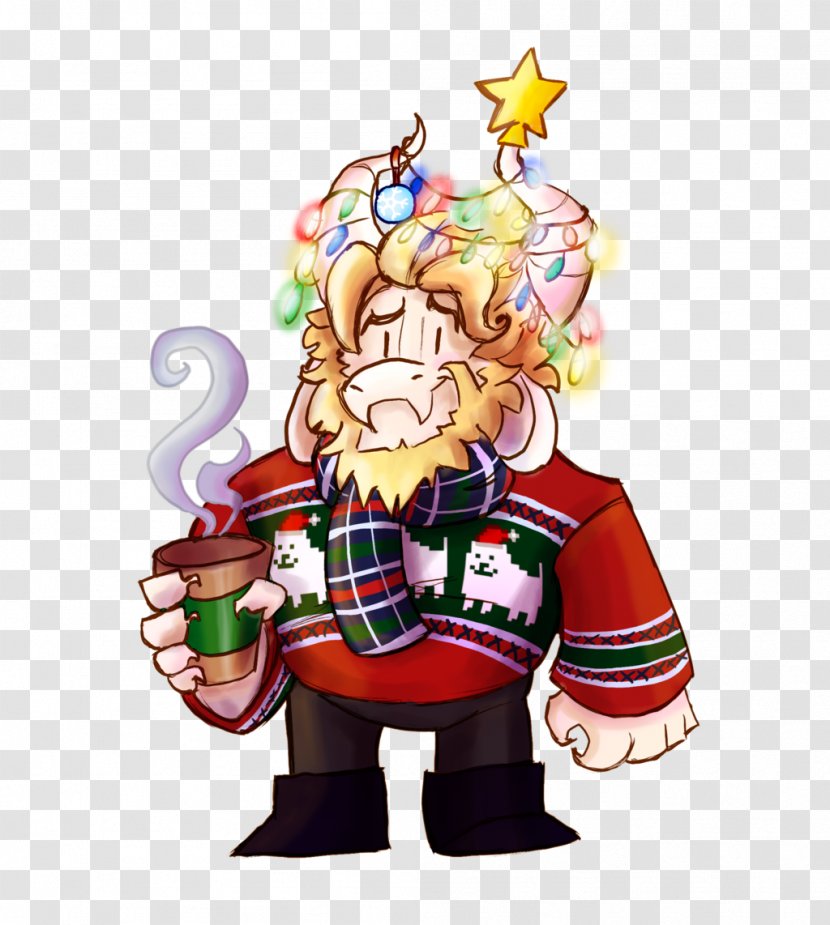 Christmas Day Undertale Image Santa Claus Jumper - Deviantart - Asgore Background Transparent PNG