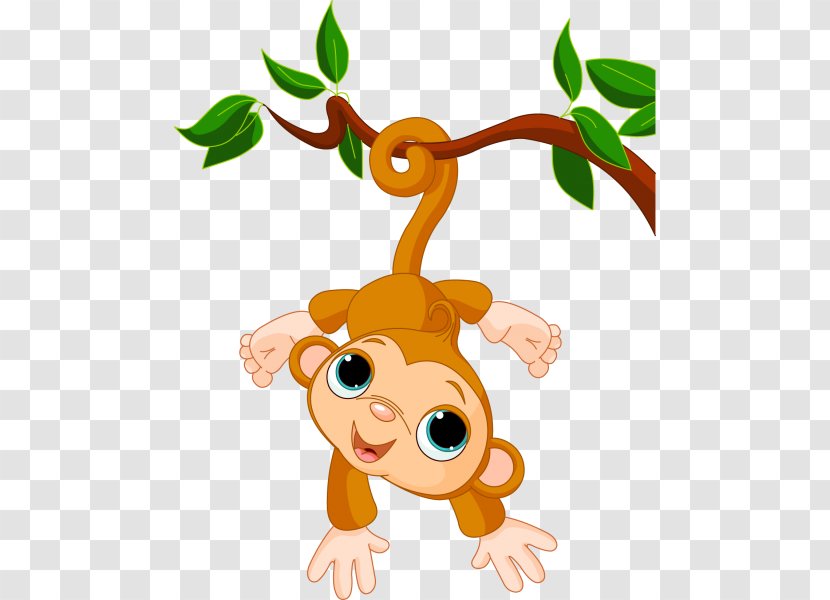 Baby Monkeys Primate Clip Art - Leaf - Monkey Transparent PNG