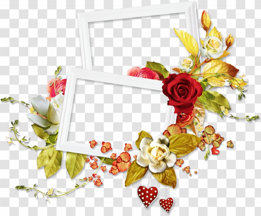Picture Frames Flower Bouquet Image - Cadre Coeur - Frame Transparent PNG