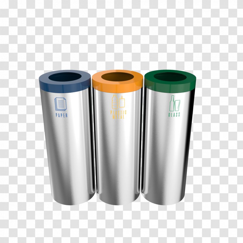 Rubbish Bins & Waste Paper Baskets Recycling Bin Plastic - Metal - Recycle Transparent PNG