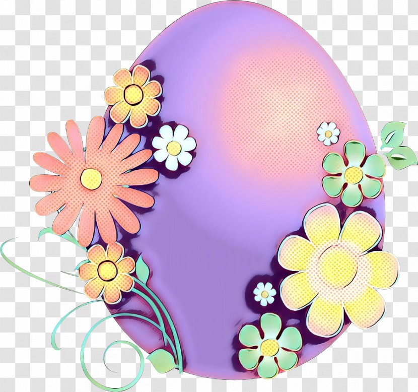 Easter Egg Background - Morning Glory Wildflower Transparent PNG