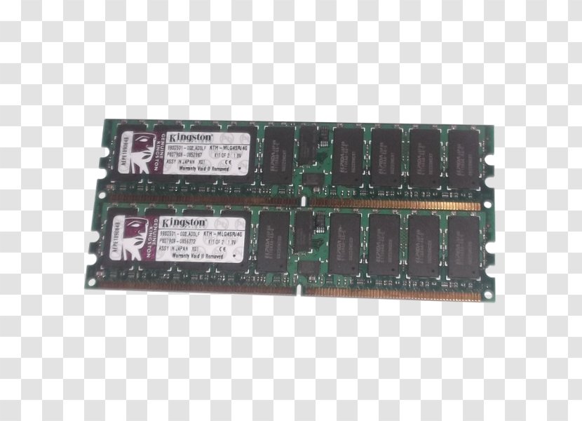 Flash Memory Graphics Cards & Video Adapters ECC DDR2 SDRAM Module - Network Interface Controller - Ram Transparent PNG