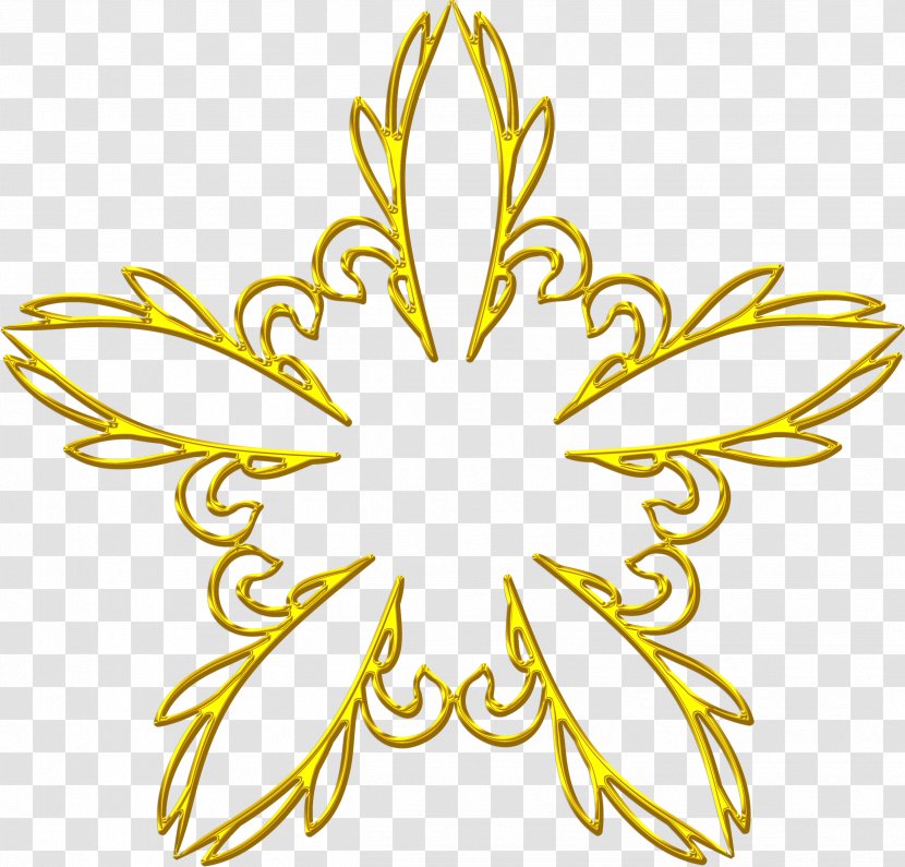 Flower Floral Design Petal - Yellow - Snowflakes Transparent PNG