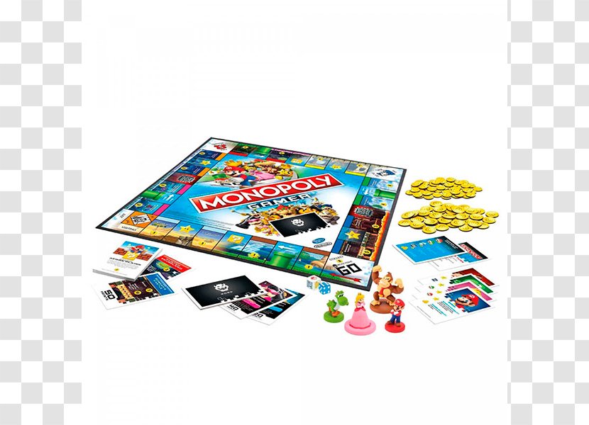 Mario Bros. Monopoly Princess Peach Board Game - Hasbro Gamer - Bros Transparent PNG