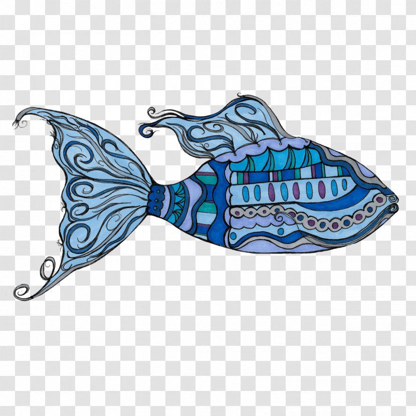 Blue Brooch Fish Clip Art Transparent PNG
