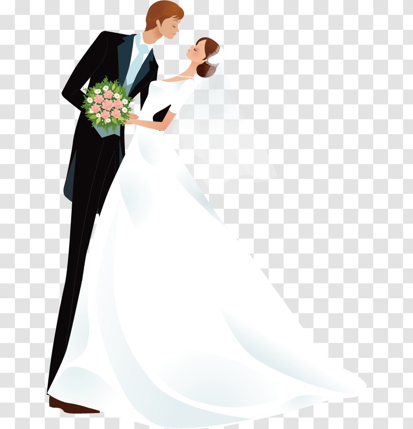Wedding Invitation Marriage Bride Engagement - Bridal Shower - And Groom Transparent PNG