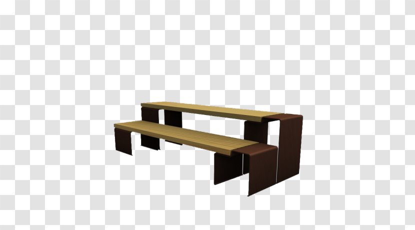 Garden Furniture Line Bench Angle - Wooden Benches Transparent PNG