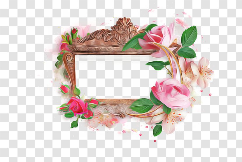 Pink Flower Frame - Plant Transparent PNG