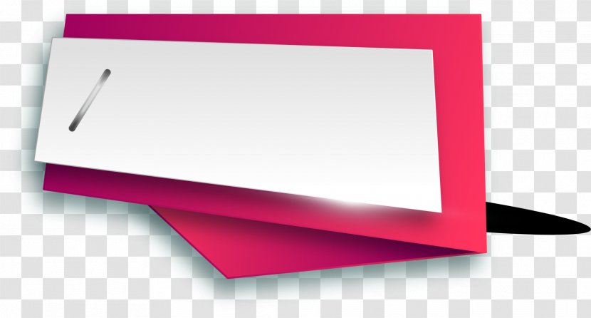Brand - Magenta - Red Ribbon Label Transparent PNG