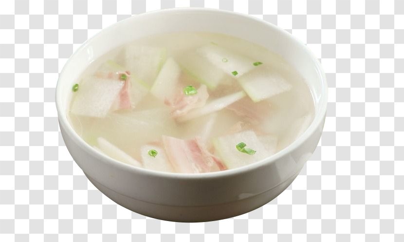 Wonton Bacon Cocido Ribs Pea Soup - Dish - Winter Melon Transparent PNG