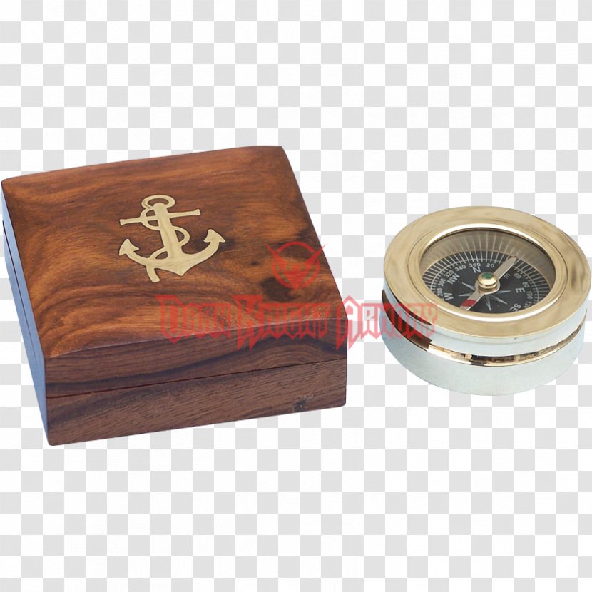 Brass Ship Box Compass Navigation - Sailor Transparent PNG