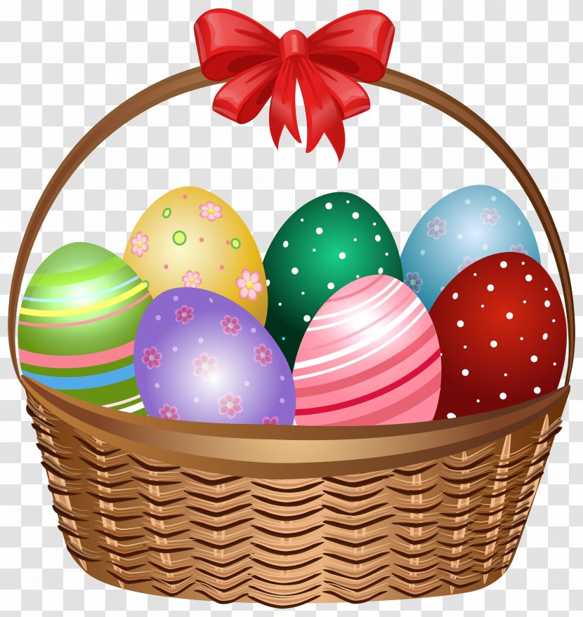 Easter Bunny Basket Egg Clip Art Transparent PNG