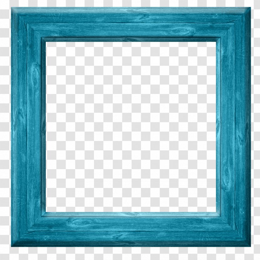Turquoise Cobalt Blue Teal Picture Frames - Square Meter - Frame Transparent PNG