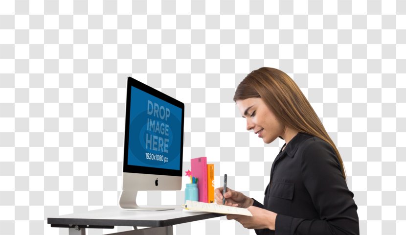 Laptop Display Device Computer - Woman Transparent PNG