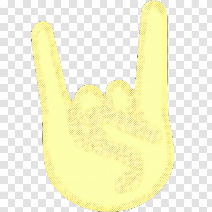 Yellow Hand Finger Gesture Thumb - Pop Art Transparent PNG