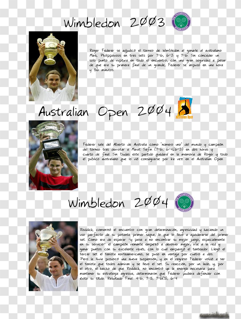 2003 Wimbledon Championships – Men's Singles The Championships, Roger Federer Font Transparent PNG