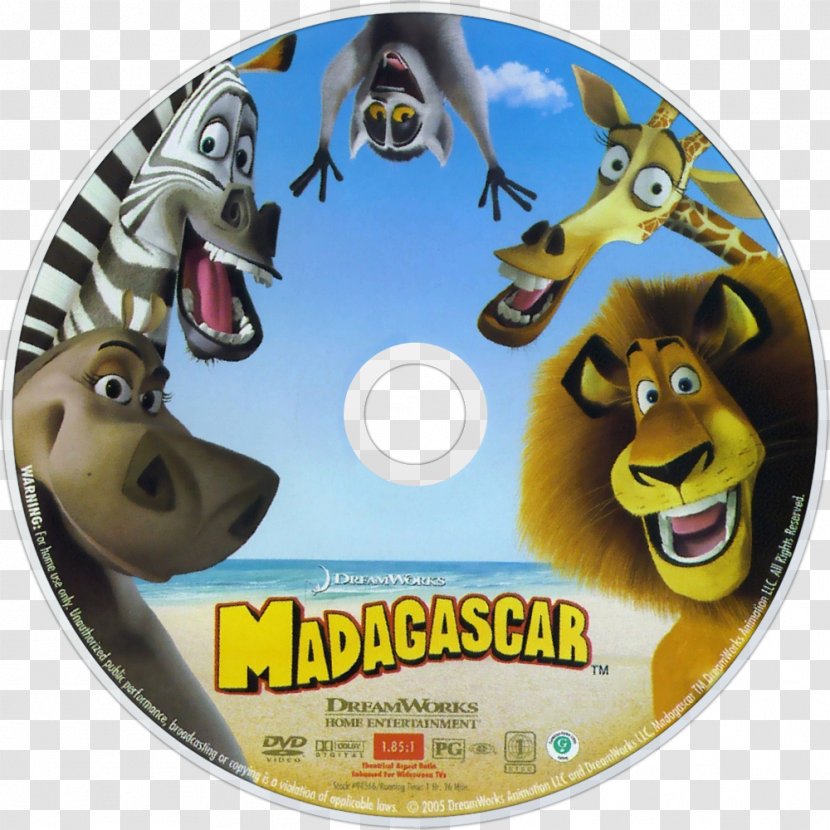 YouTube Madagascar DVD Blu-ray Disc - Compact - Full Screen Background Transparent PNG