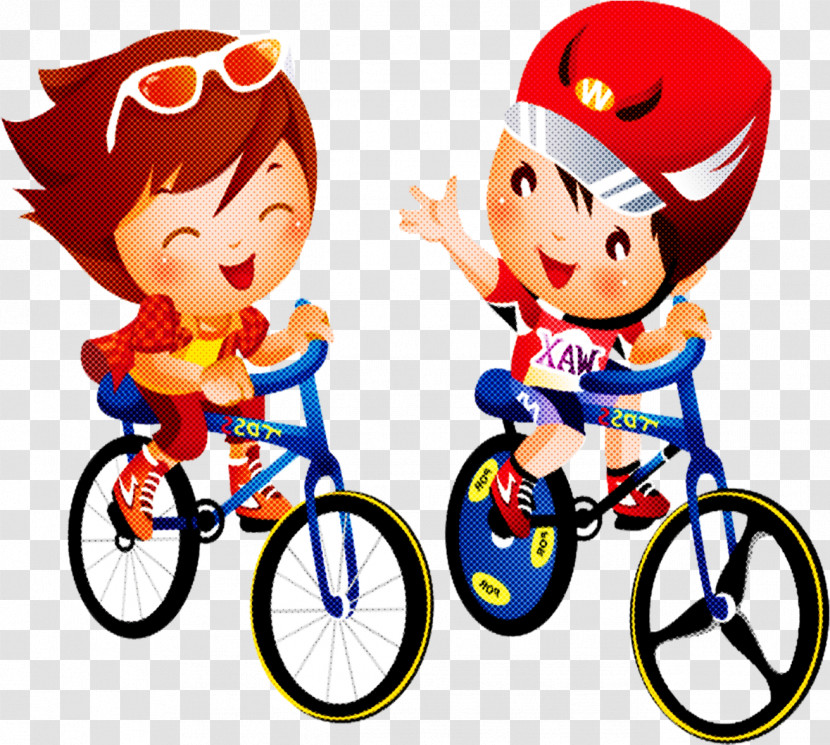 Vehicle Cartoon Bicycle Wheel Cycling Bicycle Transparent PNG