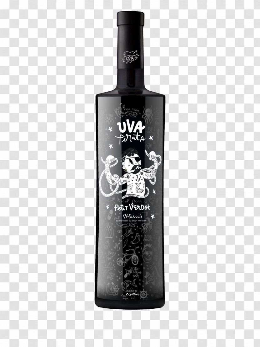 Petit Verdot Red Wine Valencia DO Mataro - Distilled Beverage Transparent PNG