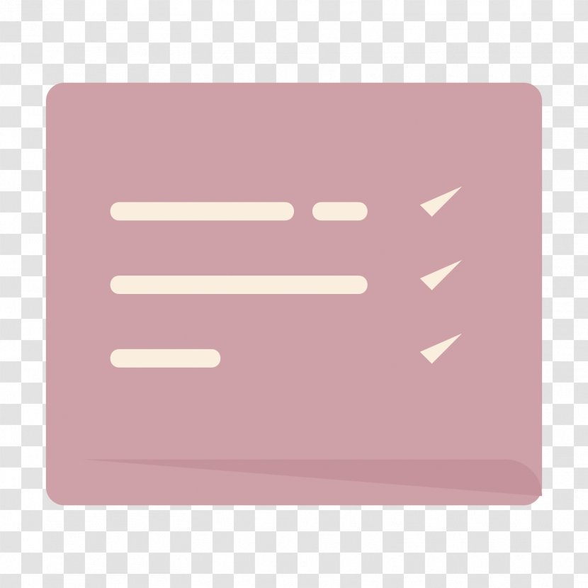 Material Rectangle - Pink M - Card Icon Transparent PNG