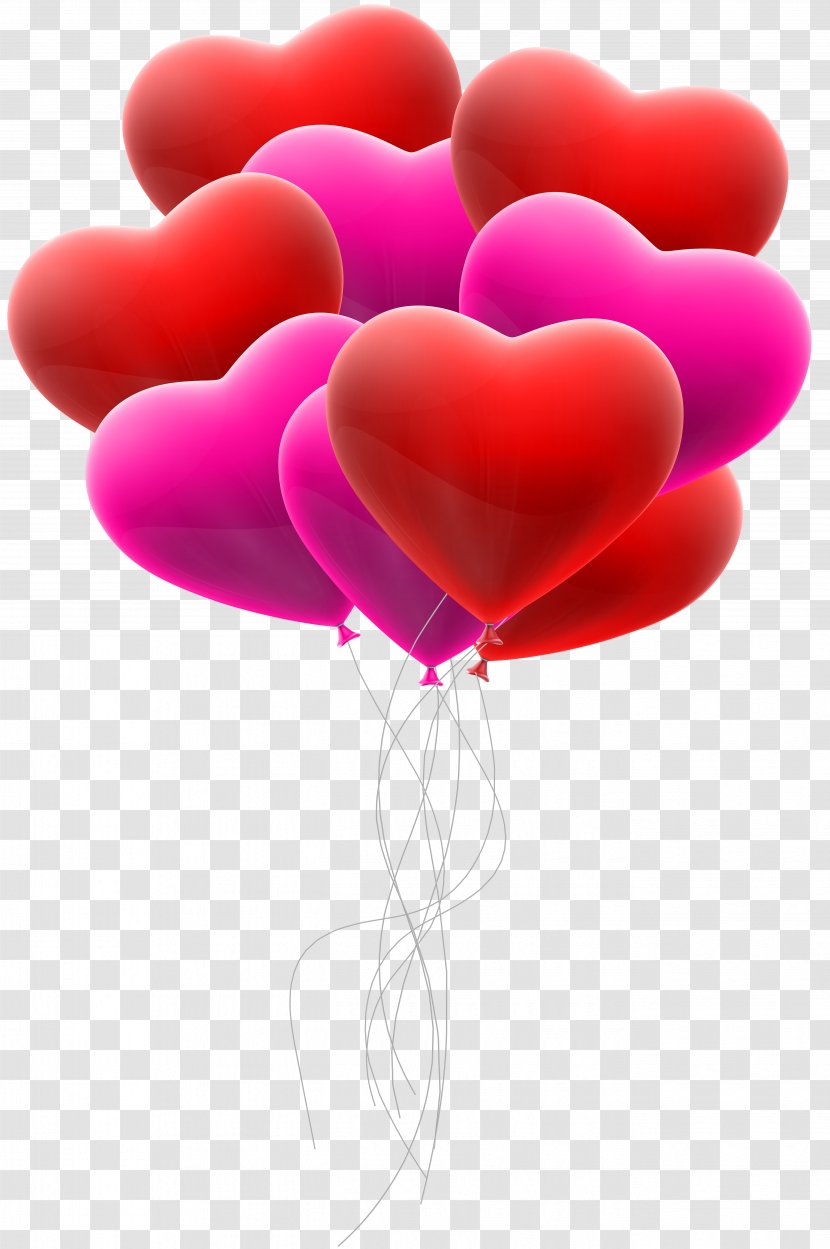 Love Heart Balloon Valentine's Day Clip Art Transparent PNG
