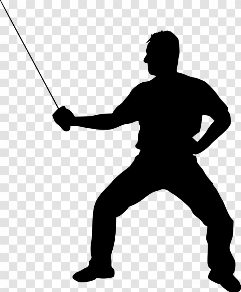 Silhouette Fencing Clip Art Vector Graphics - Thor Transparent PNG