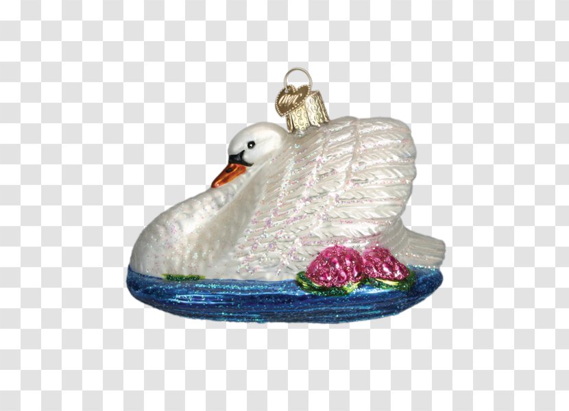 Cygnini Christmas Ornament Glass - Water Bird Transparent PNG