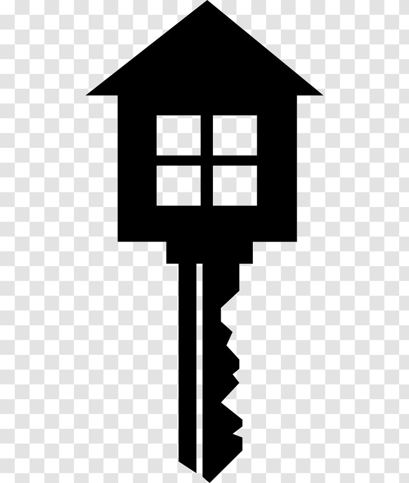 Clip Art House Key - Black And White - Keys Transparent PNG