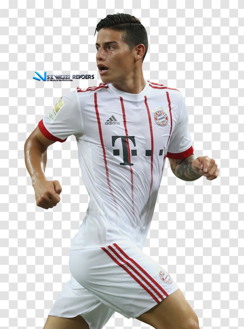 James Rodríguez Jersey Soccer Player T-shirt FC Bayern Munich - Shoe Transparent PNG