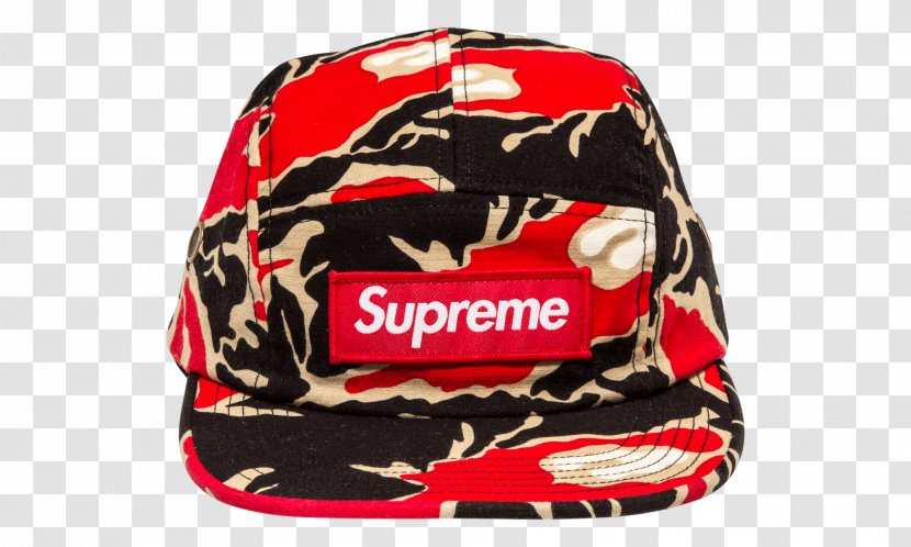 Baseball Cap Supreme Tiger Camo Camp One Size Red SU0588 Product Personal Protective Equipment - 1 Camouflage Transparent PNG