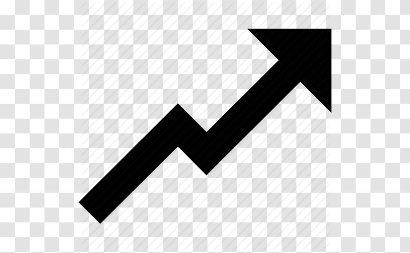 Chart Arrow Graph Of A Function Stock - Black - Arrow, Bull, Chart, Draw, Graph, Growth, Line, Marker, Right Transparent PNG