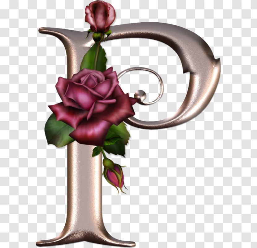 Letter Gothic Alphabet Clip Art - Petal - Rose Transparent PNG