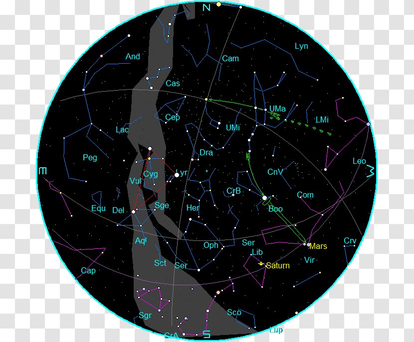 Star Chart Ephemeris Constellation Zodiac Sky - Organism - Category Transparent PNG